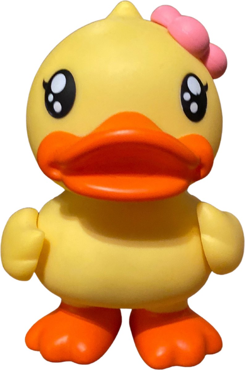 Bduck spaarpot meisje | geel | roze bloem | sparen | baby en kind